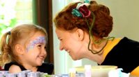 Kinderschminken mit Vetrauen und Phantasie zur Feier